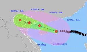 Đêm nay bão Yagi vào vịnh Bắc Bộ, gây mưa to